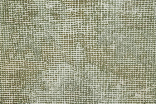 Overdyed Vintage Yeşil Eskitme Pamuk Yün El Dokuma Halısı 44x83 Agacan