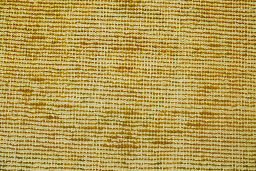 Overdyed Vintage Sarı Eskitme Pamuk Yün El Dokuma Halısı 45x77 Agacan