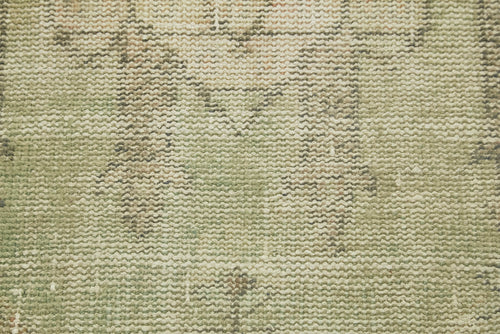 Overdyed Vintage Bej Eskitme Pamuk Yün El Dokuma Halısı 56x100 Agacan