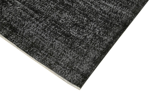 Overdyed Vintage Siyah Eskitme Pamuk Yün El Dokuma Halısı 150x261 Agacan