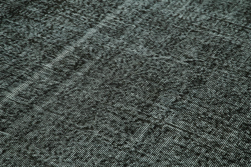 Overdyed Vintage Siyah Eskitme Pamuk Yün El Dokuma Halısı 181x286 Agacan