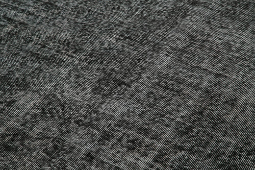 Overdyed Vintage Siyah Eskitme Pamuk Yün El Dokuma Halısı 157x251 Agacan