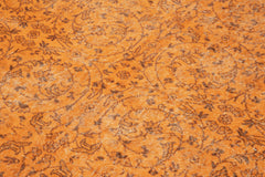 Overdyed Vintage Turuncu Eskitme Pamuk Yün El Dokuma Halısı 152x264 Agacan