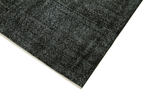 Overdyed Vintage Siyah Eskitme Pamuk Yün El Dokuma Halısı 169x255 Agacan
