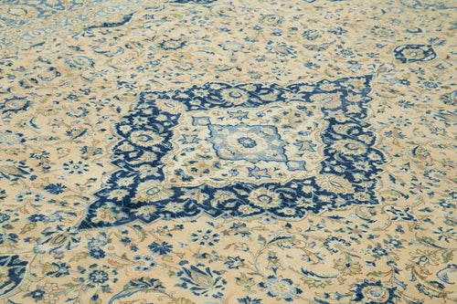 Persian Bej Klasik Pamuk Yün El Dokuma Halısı 308x400 Agacan