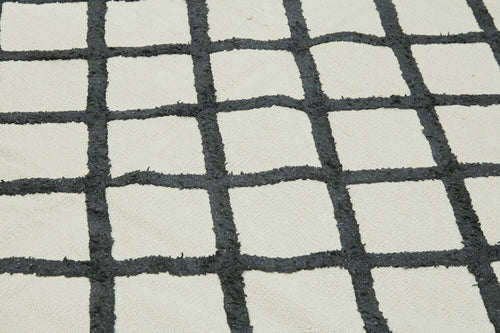 Nepal Geometric Bej Geometrik Yün Pamuk El Dokuma Halısı 244x305 Agacan