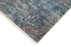 Soho VintageMavi Eskitme Akrilik Viskon El Dokuma Halısı 160x230 Agacan