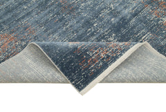 Soho VintageMavi Eskitme Akrilik Viskon El Dokuma Halısı 160x230 Agacan