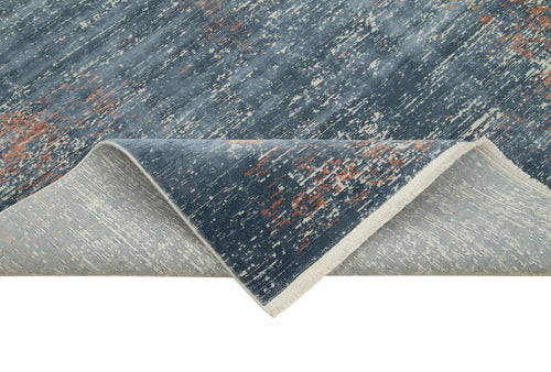 Soho VintageMavi Eskitme Akrilik Viskon El Dokuma Halısı 160x230 Agacan