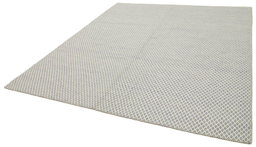 Nepal Geometric Mor Geometrik Yün Pamuk El Dokuma Halısı 246x305 Agacan