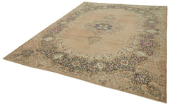 Persian Bej Klasik Pamuk Yün El Dokuma Halısı 238x333 Agacan