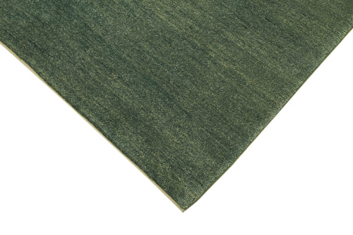 Tebriz Yeşil Klasik Pamuk Yün El Dokuma Halısı 168x224 Agacan