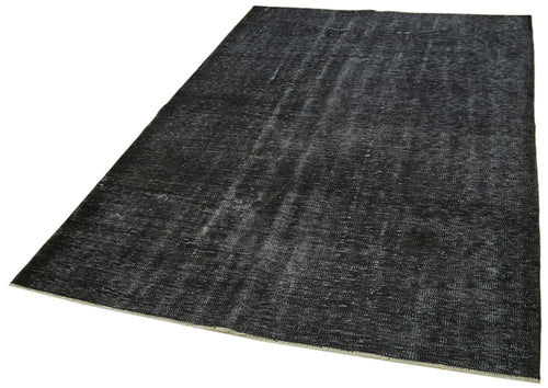 Overdyed Vintage Mavi Eskitme Pamuk Yün El Dokuma Halısı 158x252 Agacan