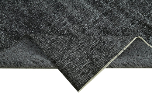 Overdyed Vintage Mavi Eskitme Pamuk Yün El Dokuma Halısı 158x252 Agacan