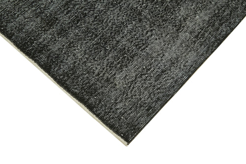 Overdyed Vintage Siyah Eskitme Pamuk Yün El Dokuma Halısı 169x267 Agacan
