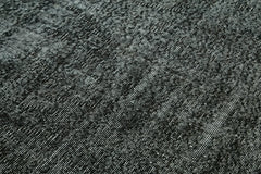 Overdyed Vintage Siyah Eskitme Pamuk Yün El Dokuma Halısı 169x267 Agacan
