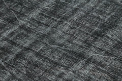 Overdyed Vintage Siyah Eskitme Pamuk Yün El Dokuma Halısı 163x270 Agacan