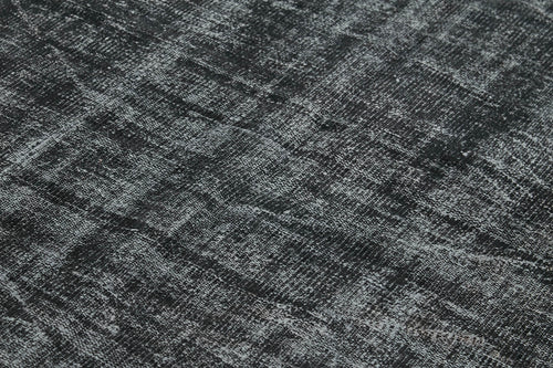 Overdyed Vintage Siyah Eskitme Pamuk Yün El Dokuma Halısı 163x270 Agacan