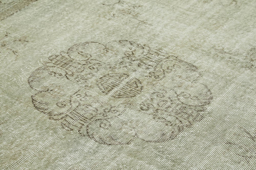 Overdyed Vintage Mavi Eskitme Pamuk Yün El Dokuma Halısı 212x309 Agacan