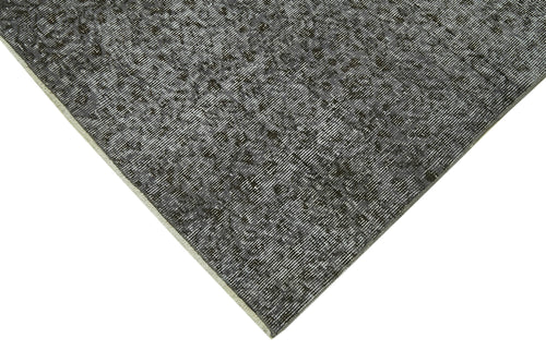 Overdyed Vintage Gri Eskitme Pamuk Yün El Dokuma Halısı 150x258 Agacan