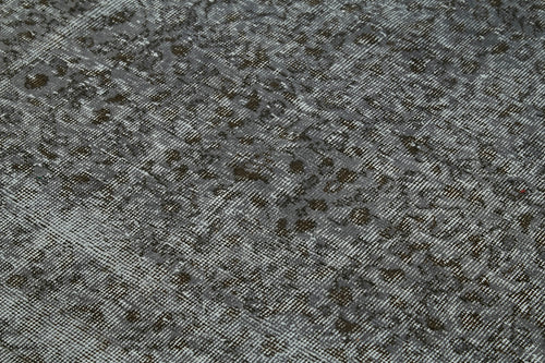 Overdyed Vintage Gri Eskitme Pamuk Yün El Dokuma Halısı 150x258 Agacan