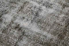 Overdyed Vintage Siyah Eskitme Pamuk Yün El Dokuma Halısı 109x205 Agacan