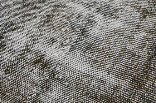 Overdyed Vintage Siyah Eskitme Pamuk Yün El Dokuma Halısı 109x205 Agacan