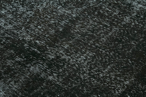 Overdyed Vintage Siyah Eskitme Pamuk Yün El Dokuma Halısı 186x252 Agacan