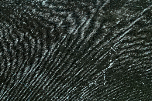 Overdyed Vintage Siyah Eskitme Pamuk Yün El Dokuma Halısı 157x263 Agacan