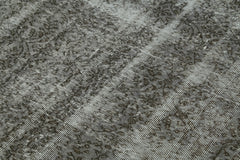 Overdyed Vintage Gri Eskitme Pamuk Yün El Dokuma Halısı 151x251 Agacan