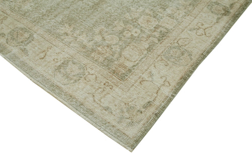 Vintage Bej Eskitme Pamuk Yün El Dokuma Halısı 154x270 Agacan