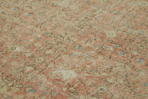 Vintage Bej Eskitme Pamuk Yün El Dokuma Halısı 163x288 Agacan