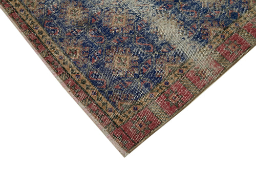 Vintage Bej Eskitme Pamuk Yün El Dokuma Halısı 172x268 Agacan
