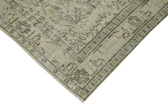 Vintage Bej Eskitme Pamuk Yün El Dokuma Halısı 152x255 Agacan