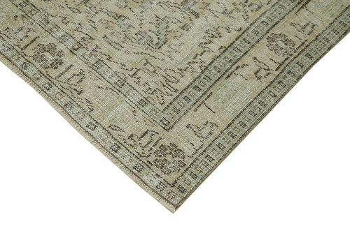 Vintage Bej Eskitme Pamuk Yün El Dokuma Halısı 152x255 Agacan