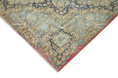 Katar Vintage Bej Eskitme Yün Pamuk El Dokuma Halısı 336x454 Agacan
