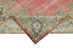 Katar Vintage Bej Eskitme Yün Pamuk El Dokuma Halısı 336x454 Agacan