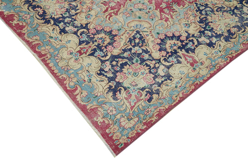 Katar Vintage Bej Eskitme Yün Pamuk El Dokuma Halısı 297x400 Agacan