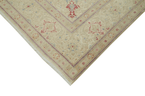 Persian Bej Klasik Pamuk Yün El Dokuma Halısı 240x345 Agacan