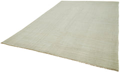 Kendir Bej Geometrik Hemp El Dokuma Halısı 237x340 Agacan