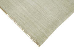 Kendir Bej Geometrik Hemp El Dokuma Halısı 237x340 Agacan