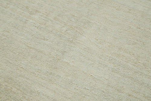 Kendir Bej Geometrik Hemp El Dokuma Halısı 237x340 Agacan