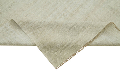 Kendir Bej Geometrik Hemp El Dokuma Halısı 237x340 Agacan