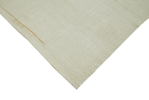 Kendir Bej Geometrik Hemp El Dokuma Halısı 210x292 Agacan