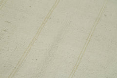 Kendir Beyaz Geometrik Hemp El Dokuma Halısı 114x280 Agacan