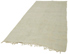 Kendir Bej Geometrik Hemp El Dokuma Halısı 155x325 Agacan