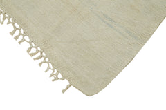 Kendir Bej Geometrik Hemp El Dokuma Halısı 155x325 Agacan
