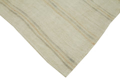 Kendir Bej Geometrik Hemp El Dokuma Halısı 180x280 Agacan