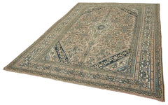 Persian Bej Klasik Yün Pamuk El Dokuma Halısı 206x301 Agacan