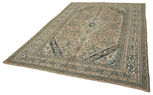 Persian Bej Klasik Yün Pamuk El Dokuma Halısı 206x301 Agacan
